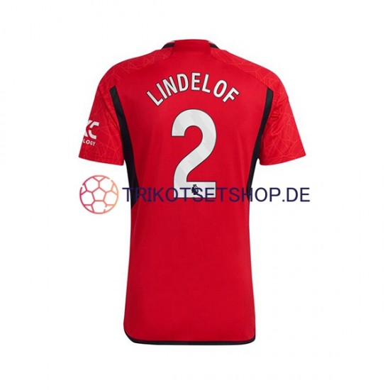Manchester United Lindelof 2 2023-2024 Herren Trikot Heim Kurzarm