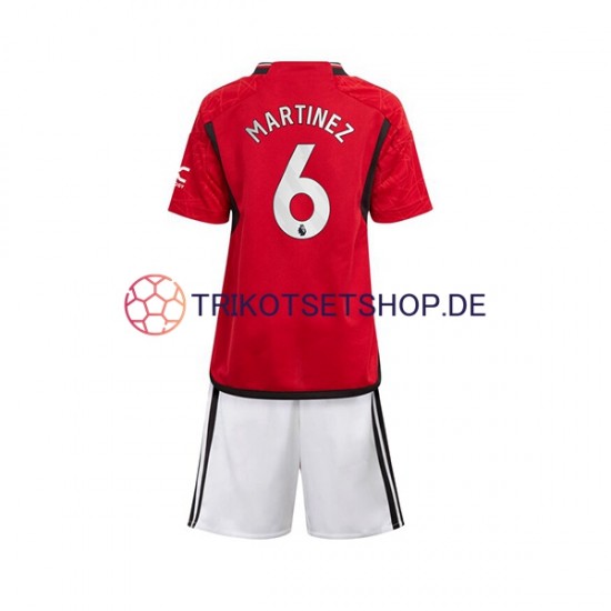 Manchester United Lisandro Martinez 6 2023-2024 Kinder Trikotset Heim Kurzarm