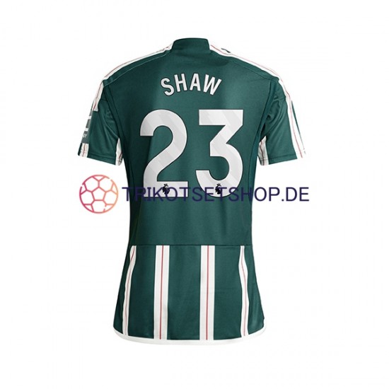 Manchester United Luke Shaw 23 2023-2024 Herren Trikot Auswärts Kurzarm