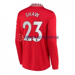 Manchester United Luke Shaw 23 2022-2023 Herren Trikot Heim Langarm