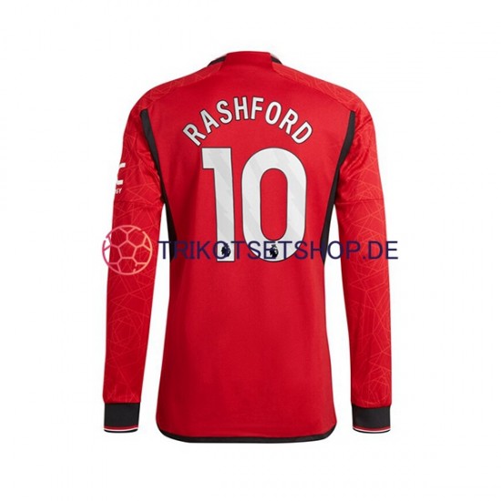 Manchester United Marcus Rashford 10 2023-2024 Herren Trikot Heim Langarm