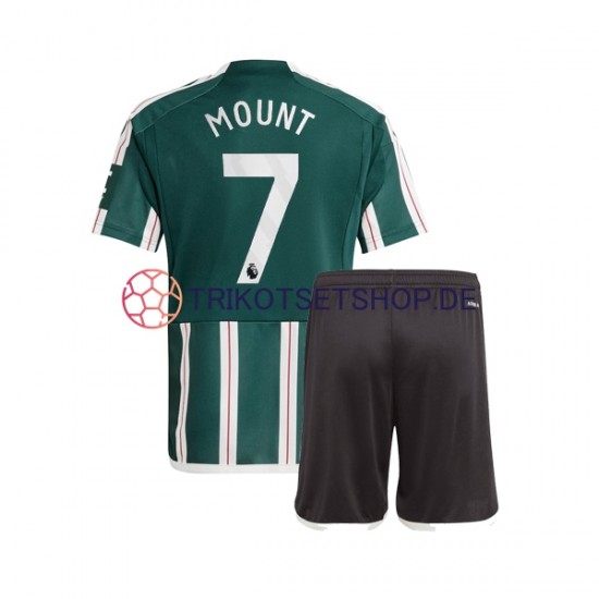 Manchester United Mason Mount 7 2023-2024 Kinder Trikotset Auswärts Kurzarm