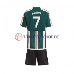 Manchester United Mount 7 2023-2024 Kinder Trikotset Auswärts Kurzarm