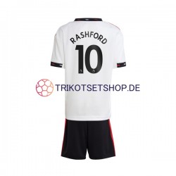 Manchester United Rashford 10 2022-2023 Kinder Trikotset Auswärts Kurzarm