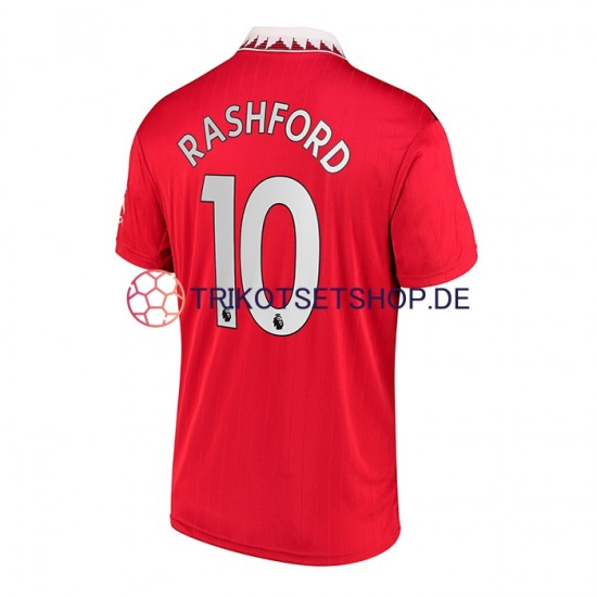 Manchester United Rashford 10 2022-2023 Herren Trikot Heim Kurzarm