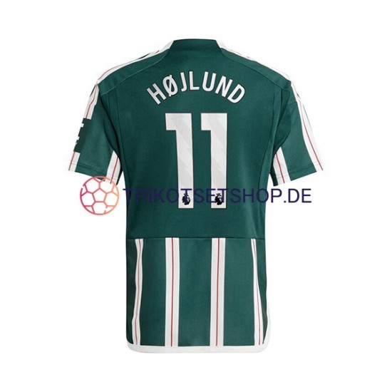Manchester United Rasmus Hojlund 11 2023-2024 Herren Trikot Auswärts Kurzarm