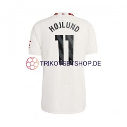 Manchester United Rasmus Hojlund 11 2023-2024 Herren Trikot Ausweich Kurzarm