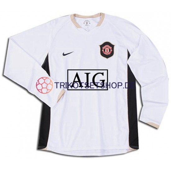 Manchester United Retro 2006-2007 Herren Trikot Auswärts Langarm