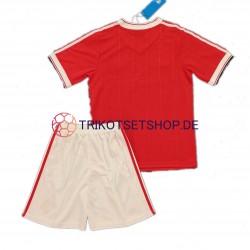 Manchester United Retro 1984 Kinder Trikotset Heim Kurzarm