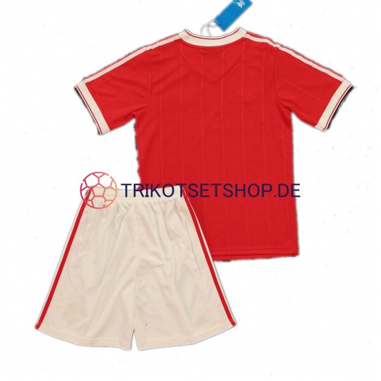 Manchester United Retro 1984 Kinder Trikotset Heim Kurzarm