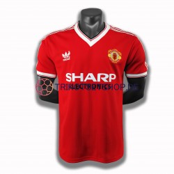Manchester United Retro 1983 Herren Trikot Heim Kurzarm