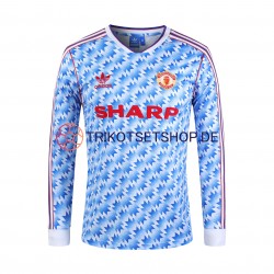 Manchester United Retro 1992 Herren Trikot Heim Langarm