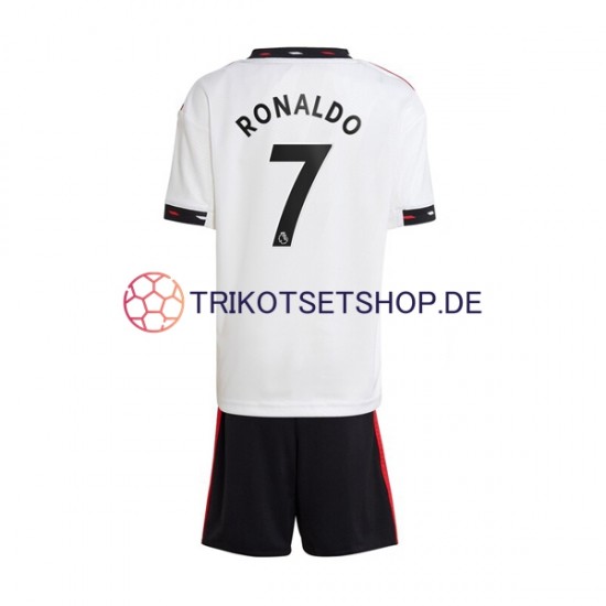 Manchester United Ronaldo 7 2022-2023 Kinder Trikotset Auswärts Kurzarm