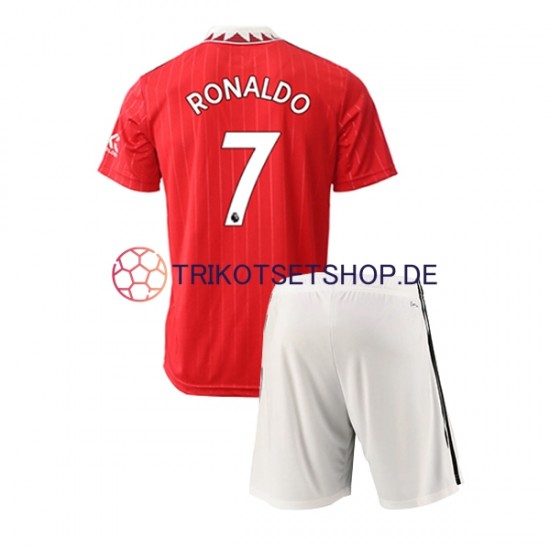 Manchester United Ronaldo 7 2022-2023 Kinder Trikotset Heim Kurzarm