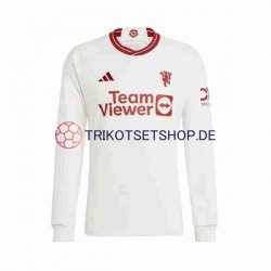 Manchester United 2023-2024 Herren Trikot Ausweich Langarm