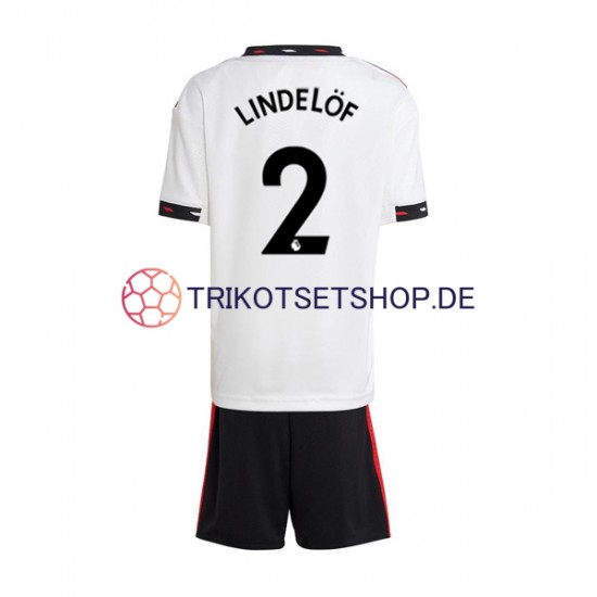 Manchester United Victor Lindelof 2 2022-2023 Kinder Trikotset Auswärts Kurzarm