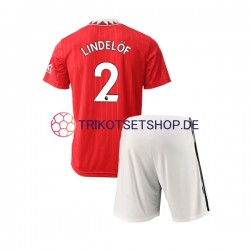 Manchester United Victor Lindelof 2 2022-2023 Kinder Trikotset Heim Kurzarm