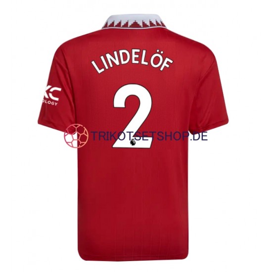 Manchester United Victor Lindelof 2 2022-2023 Herren Trikot Heim Kurzarm