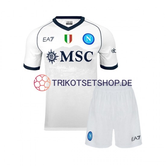 SSC Neapel 2023-2024 Kinder Trikotset Auswärts Kurzarm
