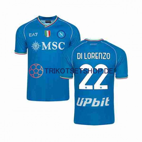 SSC Neapel DI LORENZO 22 2023-2024 Herren Trikot Heim Kurzarm