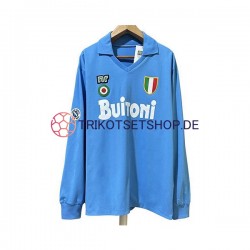 SSC Neapel Retro 1987 1988 Herren Trikot Heim Langarm