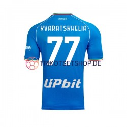 SSC Neapel Khvicha Kvaratskhelia 77 2023-2024 Herren Trikot Heim Kurzarm