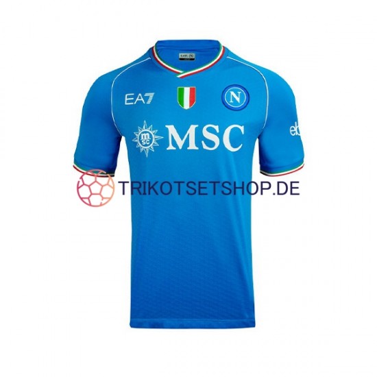 SSC Neapel Khvicha Kvaratskhelia 77 2023-2024 Herren Trikot Heim Kurzarm