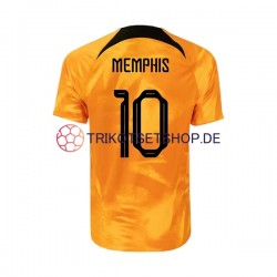 Niederlande Memphis 10 World Cup 2022 Herren Trikot Heim Kurzarm