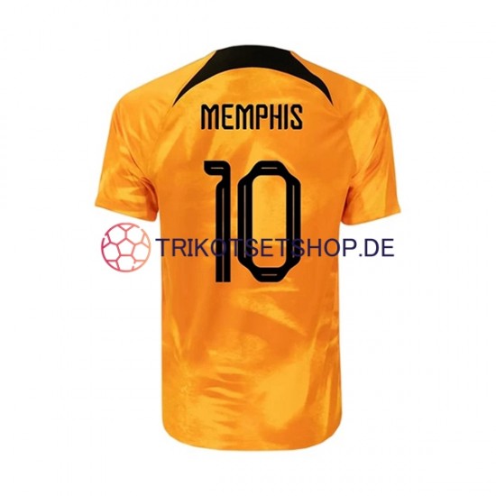 Niederlande Memphis 10 World Cup 2022 Herren Trikot Heim Kurzarm