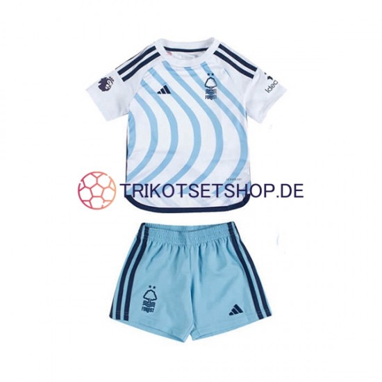 Nottingham Forest 2023-2024 Kinder Trikotset Auswärts Kurzarm