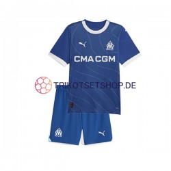 Olympique Marseille 2023-2024 Kinder Trikotset Auswärts Kurzarm