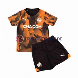 Olympique Marseille 2023-2024 Kinder Trikotset Ausweich Kurzarm