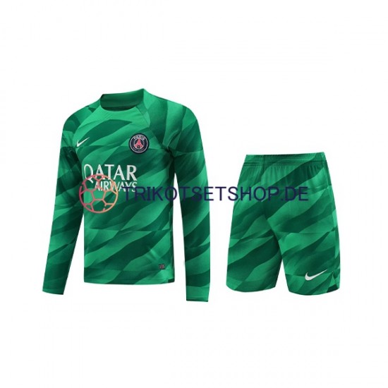 Paris Saint-Germain 2023-2024 Torwart Kinder Trikotset Heim Langarm