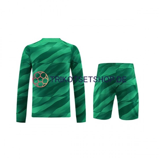 Paris Saint-Germain 2023-2024 Torwart Kinder Trikotset Heim Langarm