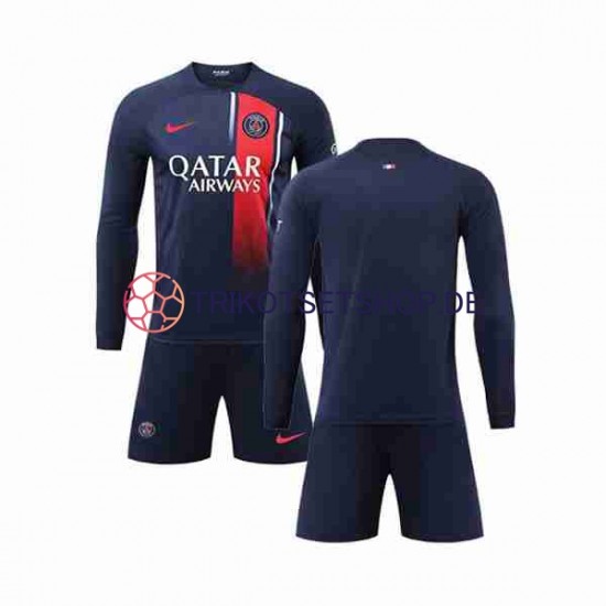 Paris Saint-Germain 2023-2024 Kinder Trikotset Heim Langarm