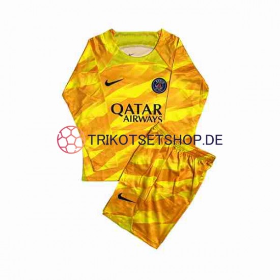 Paris Saint-Germain 2023-2024 Torwart Kinder Trikotset Auswärts Langarm