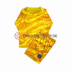 Paris Saint-Germain 2023-2024 Torwart Kinder Trikotset Auswärts Langarm