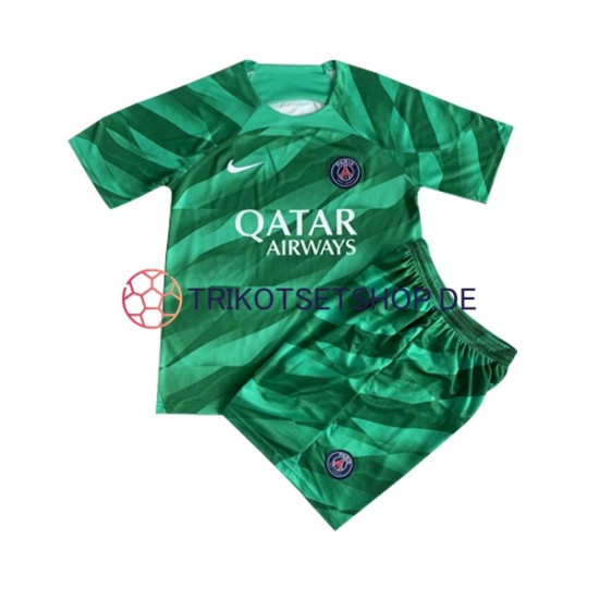 Paris Saint-Germain 2023-2024 Torwart Kinder Trikotset Heim Kurzarm