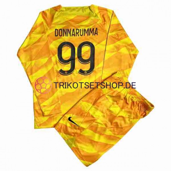 Paris Saint-Germain DONNARUMMA 99 2023-2024 Torwart Kinder Trikotset Auswärts Langarm