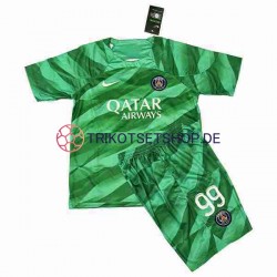 Paris Saint-Germain Donnarumma 99 2023-2024 Torwart Kinder Trikotset Heim Kurzarm