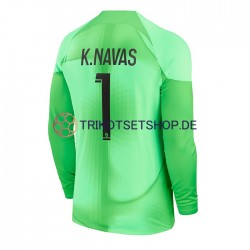 Paris Saint-Germain K.Navas 1 2022-2023 Torwart Herren Trikot Heim Langarm
