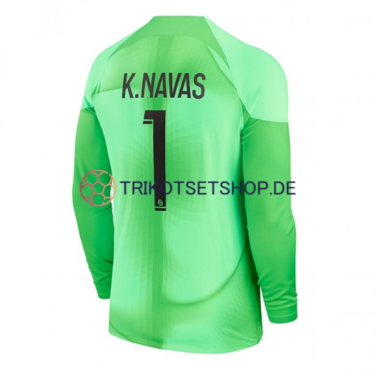 Paris Saint-Germain K.Navas 1 2022-2023 Torwart Herren Trikot Heim Langarm