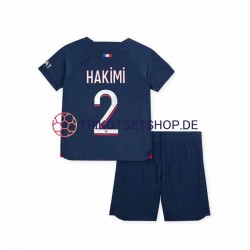 Paris Saint-Germain Hakimi 2 2023-2024 Kinder Trikotset Heim Kurzarm