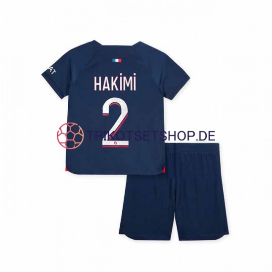 Paris Saint-Germain Hakimi 2 2023-2024 Kinder Trikotset Heim Kurzarm