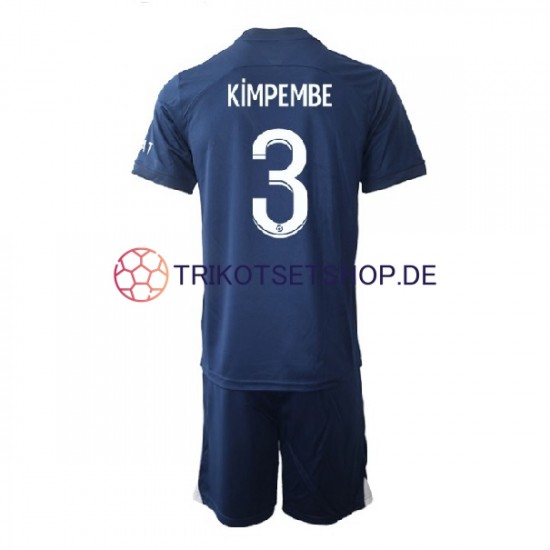 Paris Saint-Germain Kimpembe 3 2022-2023 Kinder Trikotset Heim Kurzarm