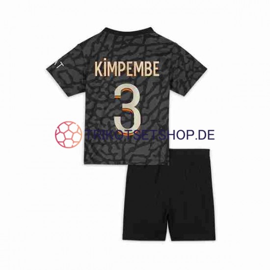 Paris Saint-Germain Kimpembe 3 2023-2024 Kinder Trikotset Ausweich Kurzarm