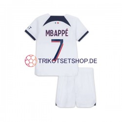 Paris Saint-Germain Mbappé Kylian 7 2023-2024 Kinder Trikotset Auswärts Kurzarm