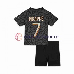 Paris Saint-Germain Mbappé Kylian 7 2023-2024 Kinder Trikotset Ausweich Kurzarm