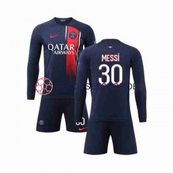 Paris Saint-Germain Lionel Messi 30 2023-2024 Kinder Trikotset Heim Langarm