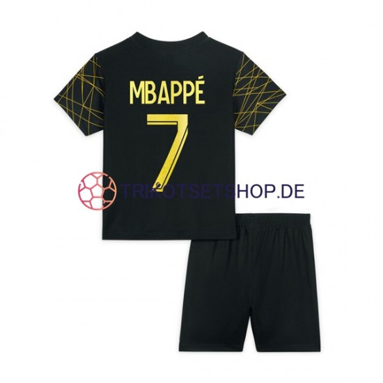 Paris Saint-Germain Mbappé 7 2022-2023 Kinder Trikotset Viertes Kurzarm